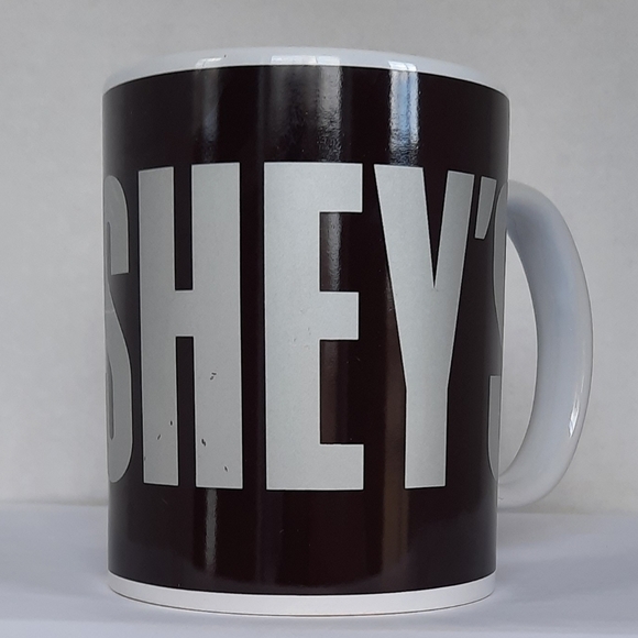 Hershey's Brand White mug chocolate brown label candy coffee cup 15 flouid oz - Picture 3 of 7